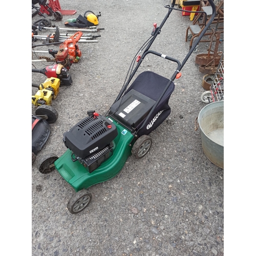 4 - Qualcast Petrol Lawn Mower with Grass Box - Working