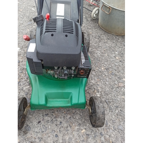 4 - Qualcast Petrol Lawn Mower with Grass Box - Working