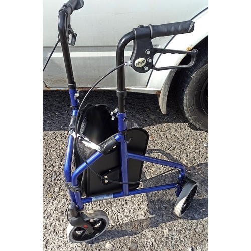 195 - Drive Mobility Braked Walker with Bag