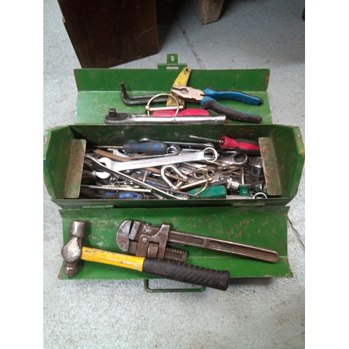 102 - A Tool Box and Contents - Chrome Rhodium Sockets and Spanners etc.