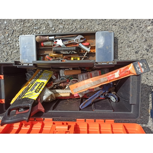 98 - 66cm Plastic Tool Box with Contents