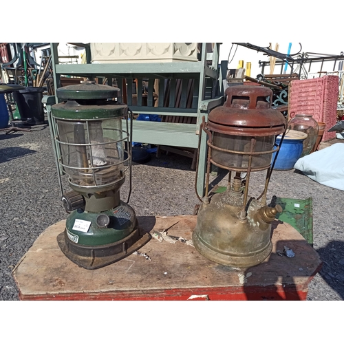 111 - 2 x Hurricane Lamp - Coleman North Star and another with Mantles