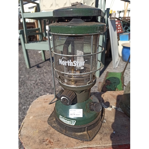 111 - 2 x Hurricane Lamp - Coleman North Star and another with Mantles