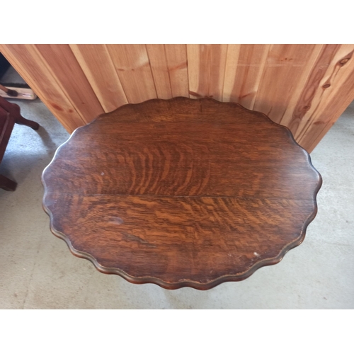 914 - Oak Lamp Tables with Barley Twist Legs 72cm x 60cm x 42cm