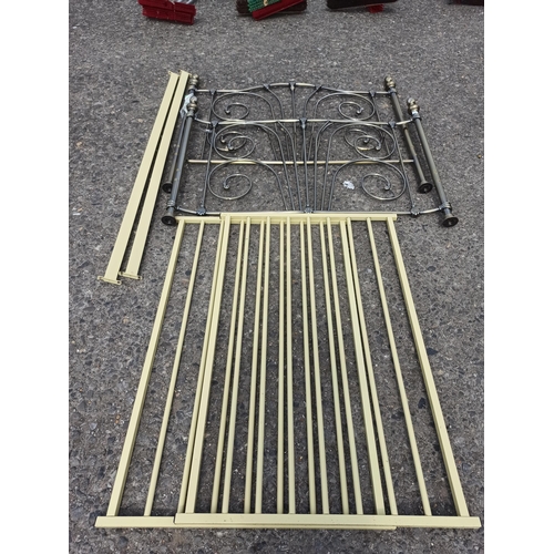 1030 - Metal Double Bed Frame with Fixings