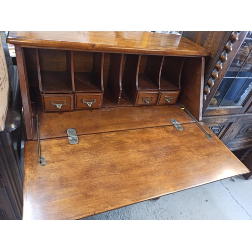 433 - Inlaid Bureau - Damaged Leg in need of attention