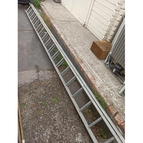 176 - Samson Metal Double Ladder 4.5 M