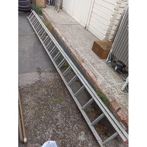 176 - Samson Metal Double Ladder 4.5 M