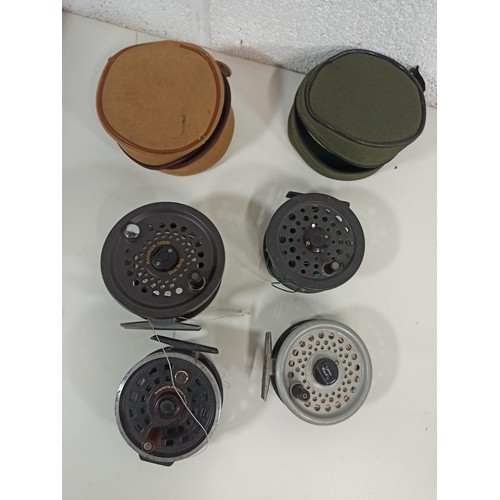 325 - Fly Reels Including Leeda Magnum 200D, Leeda Rim Fly Shakespeare 2755 & Abu Garcia Fly Max 378 2 x R... 