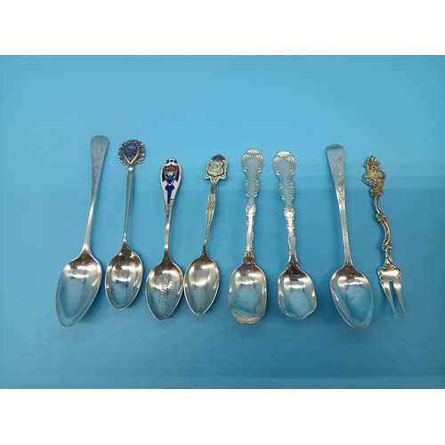 489B - A Quantity of Sterling Silver Hallmarked Spoons  107grams