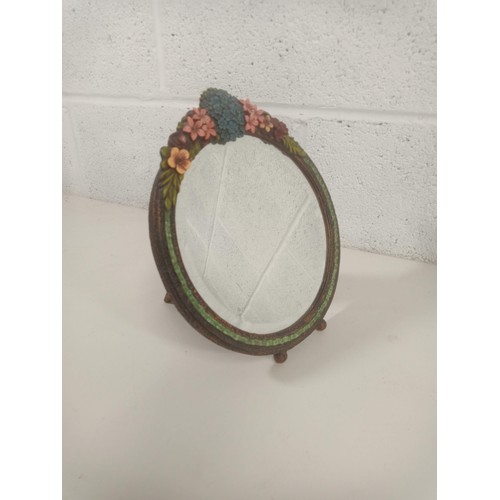 868 - A Round Bevelled Glass Babola Mirror