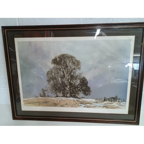 1010b - A Large Signed David Shepherd Limited Edition Print 'Melting Snow'