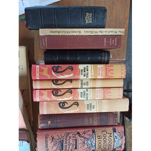 965 - Mixed Books Including Rudyard Kipling, Winston Churchill and More plus Vintage Dominos