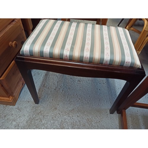 867 - A Mid Century Stool and Another