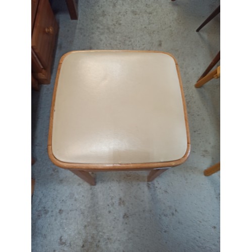 867 - A Mid Century Stool and Another