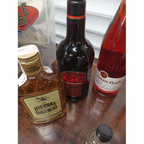 375 - Mixed Bottles of Wine, Port and Spirits including QC Port, Shiraz, Mateus and More