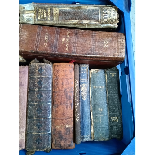 1030A - A Box of Vintage and Antique Books Including 