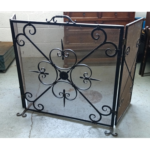 106 - A Large Fire Screen Main Panel 67 x 77cm