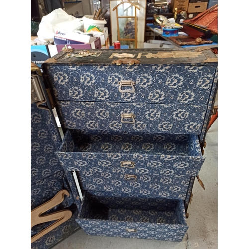 101 - A Vintage Watajoy Travelling Wardrobe/ Luggage