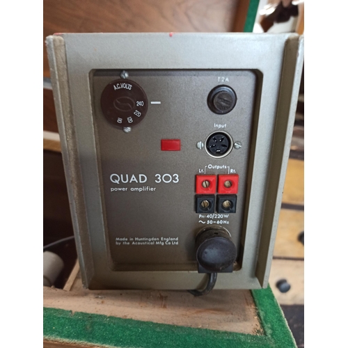 325 - Acoustical MFG co Ltd Tuner, Quad 303 Power Amplifier in Cabinet plus a Quantity of Easy Listening A... 