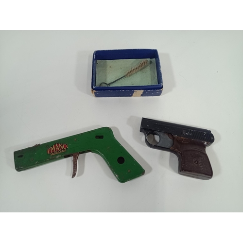 351 - A Vintage Rigata Cap/ Starting Pistol and an Elastic Band Gun