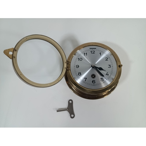 646 - A German Brass Ships Clock