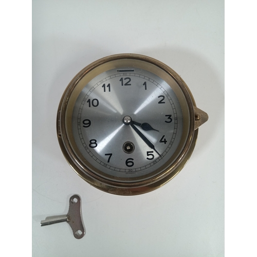 646 - A German Brass Ships Clock