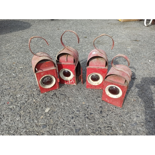 342B - Vintage Paraffin Road Warning Lamps