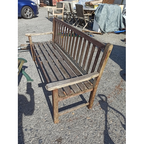 6 - Wooden Garden Bench