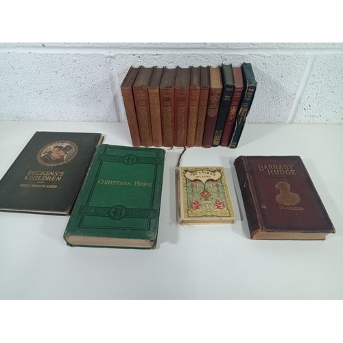 1014 - An Assortment of Charles Dickens Books and Others Including Barnaby Rudge 1892 , The Chimes 1909