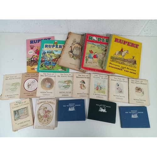 1001 - A Quantity of Vintage Children's Books including Rupert The Bear, Beatrix Potter and The Rev . W. Au... 