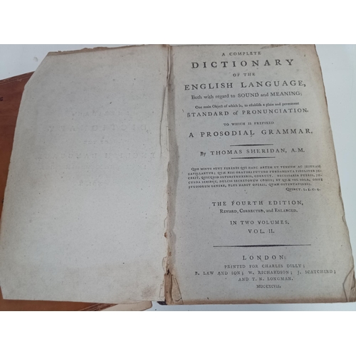 1023 - Three Antique Books - Real Life in London 1822, The Spectator Complete in One Volume 1861 and Sherid... 