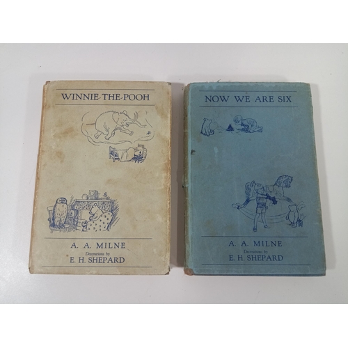 1006 - AA Milne - Winnie the Pooh 14th Edition, Now we are Six 8th Edition, Methuen & Co with Decorations b... 