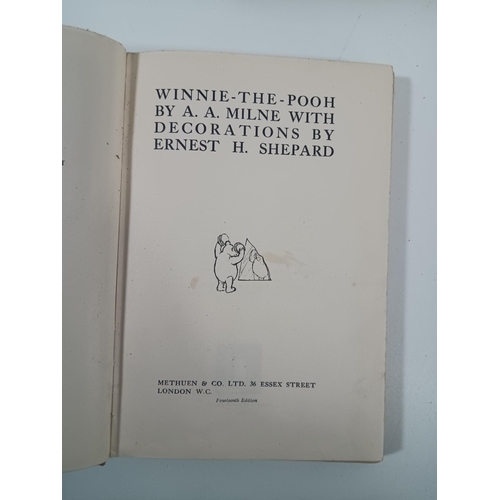 1006 - AA Milne - Winnie the Pooh 14th Edition, Now we are Six 8th Edition, Methuen & Co with Decorations b... 