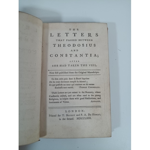 1040 - The Letters That Passed  Between Theodosius and Constantia after she had taken the veil.  Published ... 