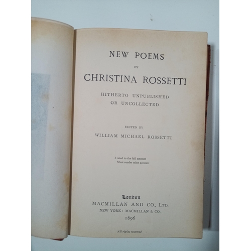 1021 - New Poems by Christina Rosetti Hitherto Unpublished or Uncollected and Poems 1986 and 1901 ( 2 Volum... 