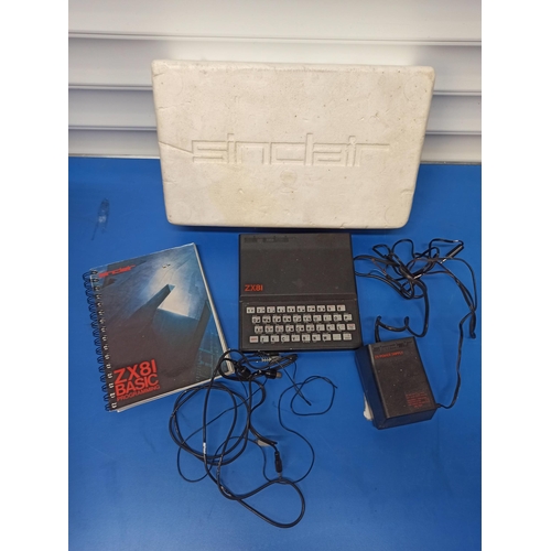 311 - Sinclair ZX81 Computer with Leads , Programming Book and Some Original Packaging