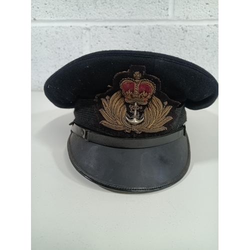 580 - A Royal Navy Gieves of London Officers Cap