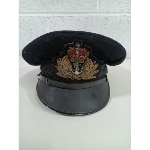 580 - A Royal Navy Gieves of London Officers Cap