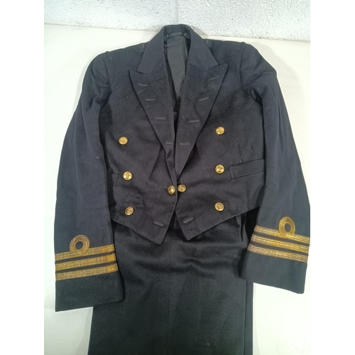 586 - A Royal Navy Commanders Mess Jacket and Trousers