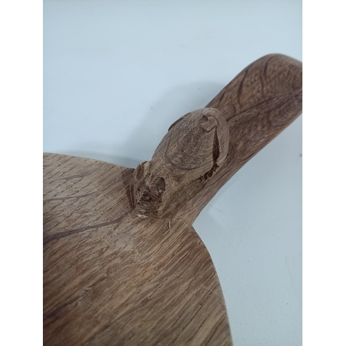 540 - A Robert Mouseman Thompson Oak Oval Cutting Board 37cm