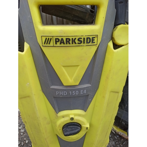 57 - Parkside Power Washer with Reinforced Hose - Power Washer Lance and Brush