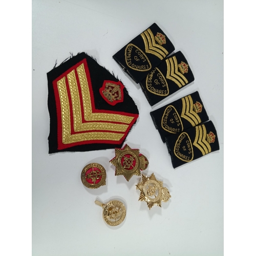 570 - Corps of Commissionaires Badges , Epaulettes and Stripes