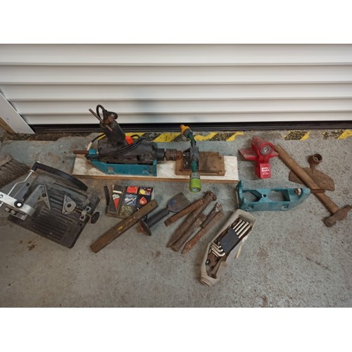 86 - A Box of Tools - Drill Pump etc.