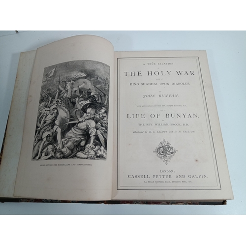 1035 - The Holy War By John Bunyan 1844 ( Split Binding as Pictured)