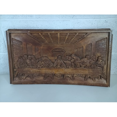 654B - An Unusual Vintage Filite Cast of the Last Supper