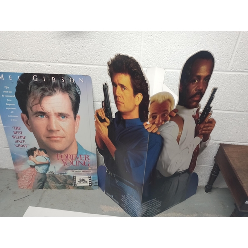 237 - Movie Promo Cardboard Stands and Posters - Mel Gibson and More