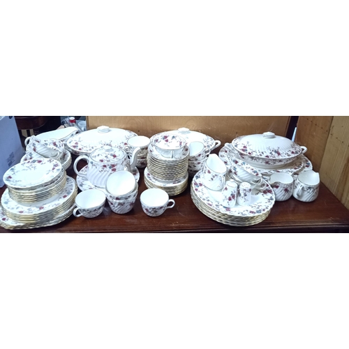 594 - A Minton Ancestral Pattern Part Dinner and Tea Service - no visible chips or crack