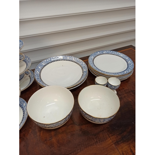 793 - Crown Staffordshire, Adams style border part dinner set dating from 1910 consisting of 2 x Large Bow... 