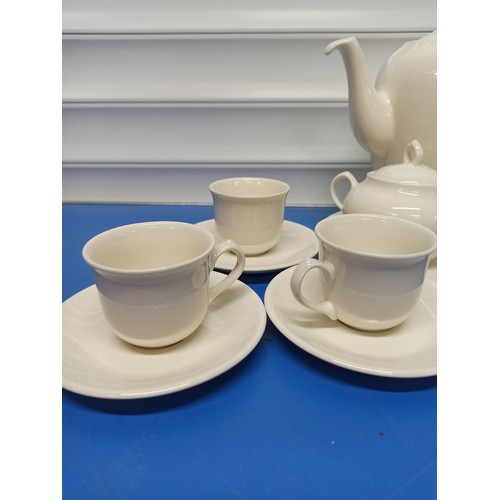 840 - Royal Boch Coffee Service including Serving Plate, Coffee Pot, Sugar Bowl, Milk Jug and 6 Cups and S... 